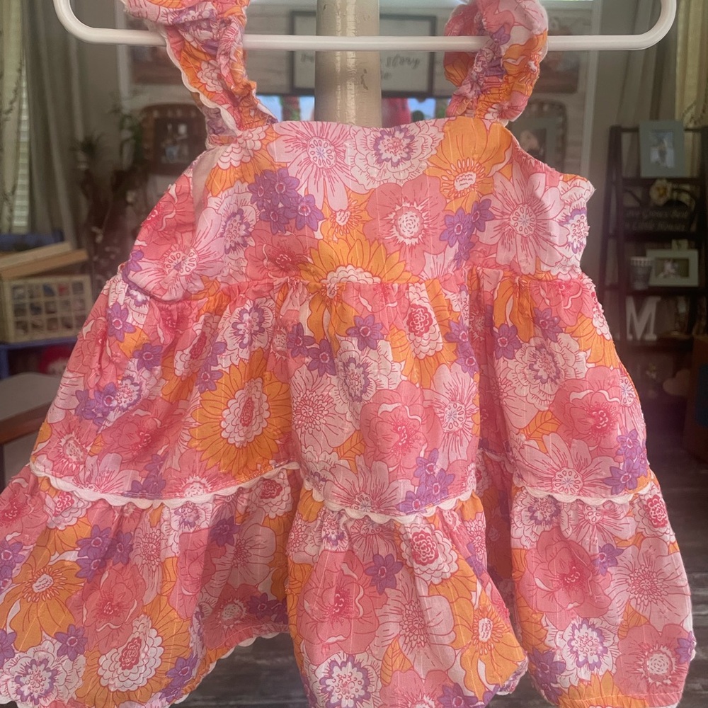 Haute Hippie Pink and Orange Floral Tank Top